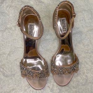 Badgley Mischka Rose/Blush Bridal Shoes